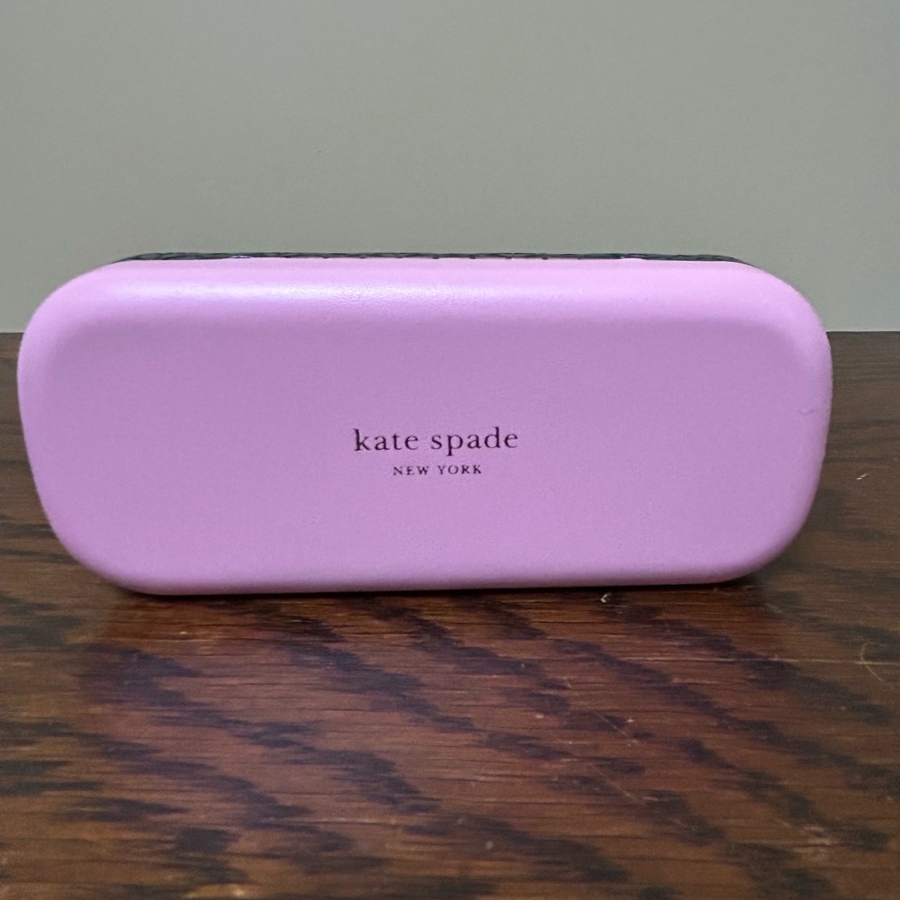 Kate Spade Pink and Green Glasses Case